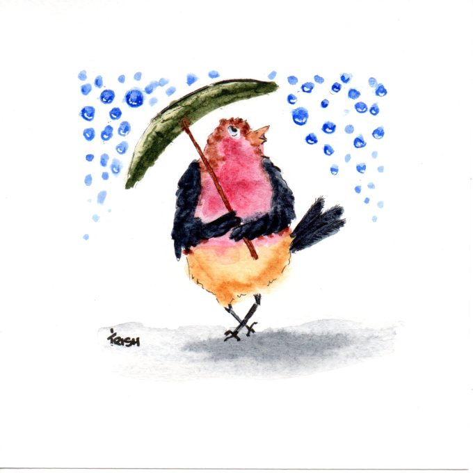 Bird - Cheeky Birds - Singing in the Rain
