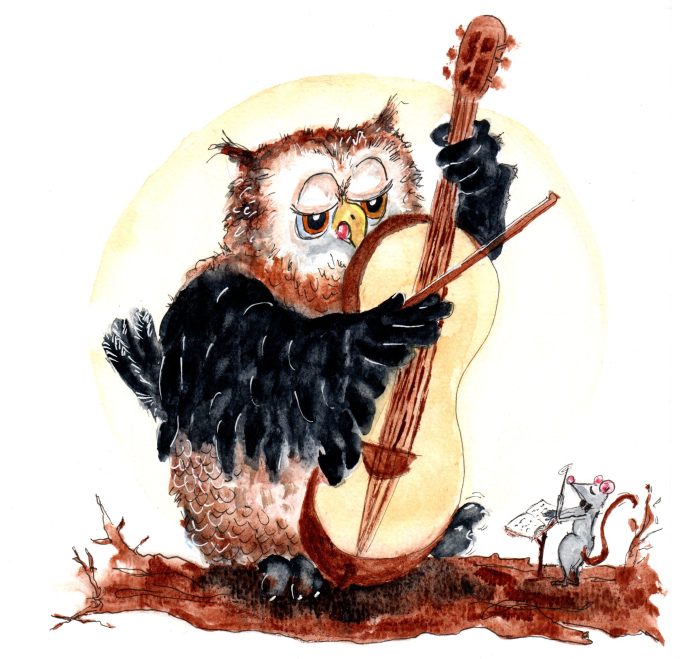 Bird - Owl Orchestra - on the Cello